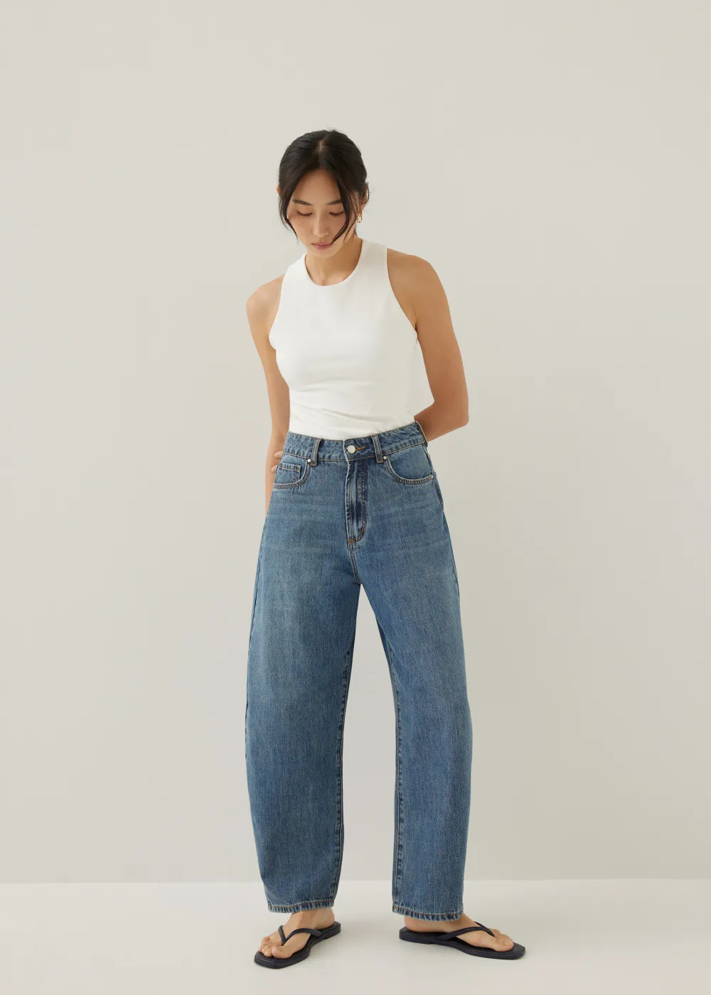 Love, Bonito Casual Pants|Weekend & Vacation Pants*Mickee Denim Barrel Jeans