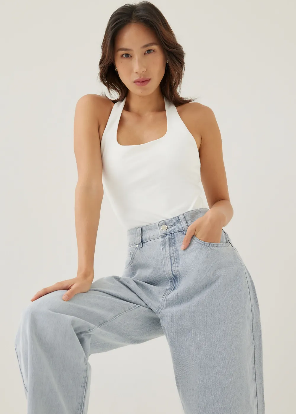 Love, Bonito Casual Pants|Weekend & Vacation Pants*Mickee Denim Barrel Jeans