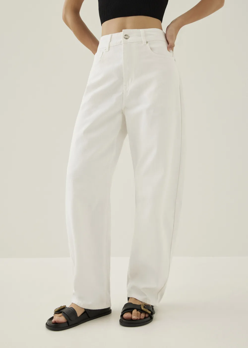Love, Bonito Casual Pants|Weekend & Vacation Pants*Mickee Denim Barrel Jeans