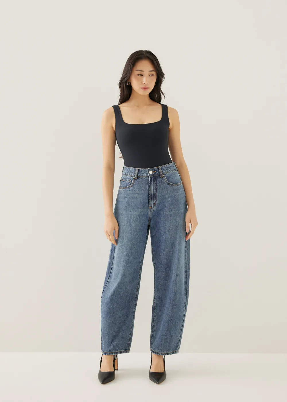 Love, Bonito Casual Pants|Weekend & Vacation Pants*Mickee Denim Barrel Jeans