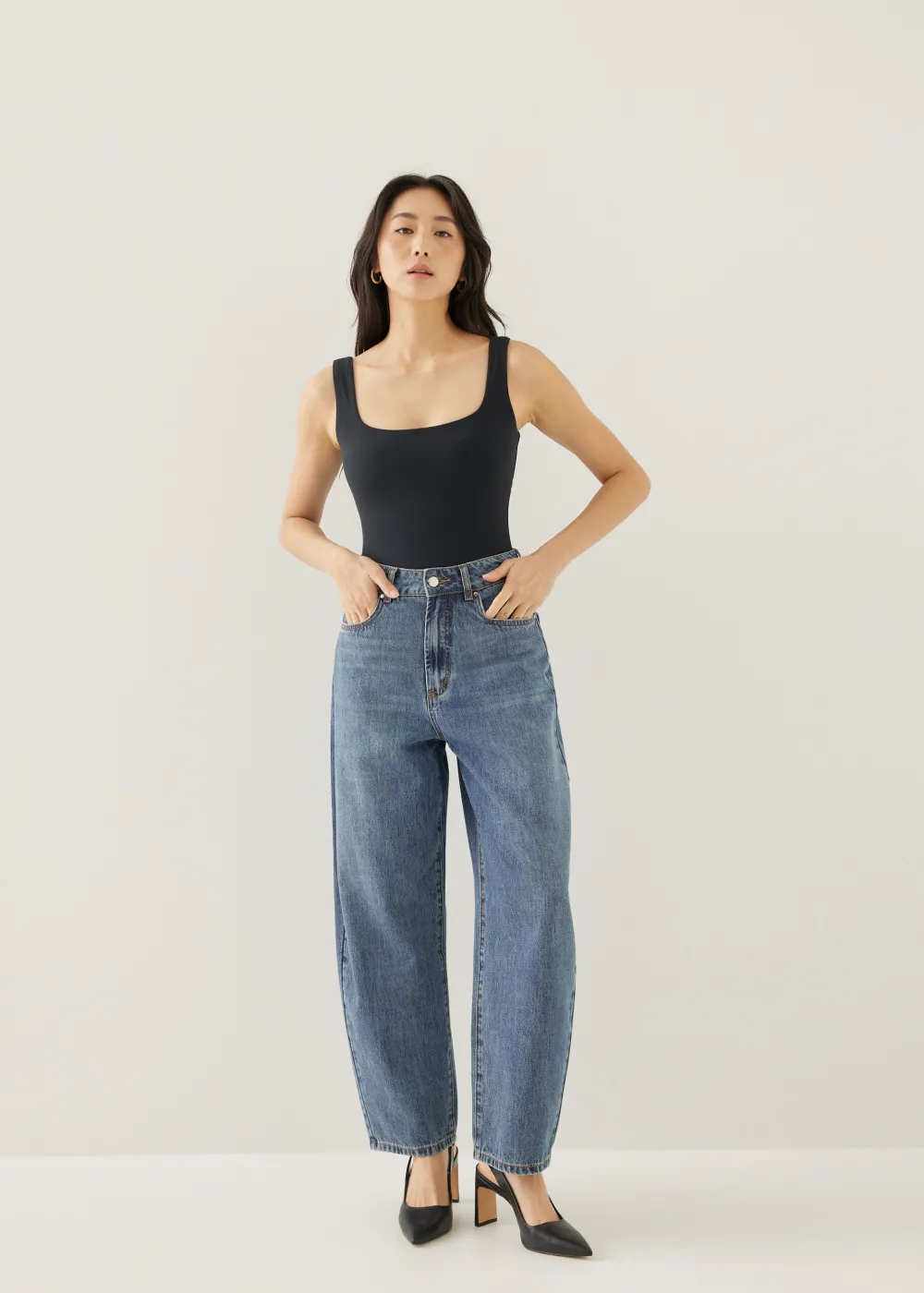 Love, Bonito Casual Pants|Weekend & Vacation Pants*Mickee Denim Barrel Jeans
