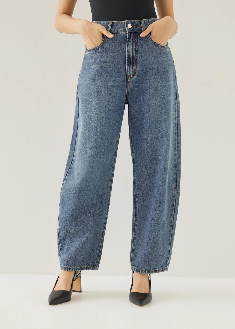 Love, Bonito Casual Pants|Weekend & Vacation Pants*Mickee Denim Barrel Jeans