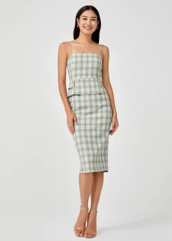 Love, Bonito Work Dresses*Molly Plaid Bodycon Dress