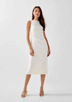 Love, Bonito Party Dresses|Party & Occasions*Naya Straight Neck Side Pleated Dress