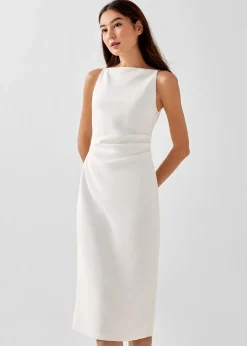 Love, Bonito Party Dresses|Party & Occasions*Naya Straight Neck Side Pleated Dress