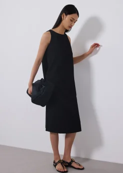 Love, Bonito Work Dresses*Neoprene Round Neck Shift Midaxi Dress