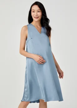 Love, Bonito Work Dresses*Novah Maternity Nursing Pleat Back Midi Dress