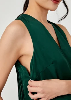 Love, Bonito Work Dresses*Novah Maternity Nursing Pleat Back Midi Dress