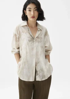 Love, Bonito Blouses & Shirts|Weekend*Oversized Abstract Collared Shirt