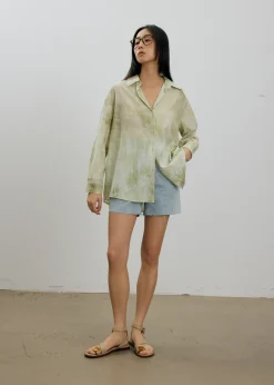 Love, Bonito Blouses & Shirts|Weekend*Oversized Abstract Collared Shirt