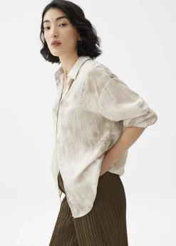 Love, Bonito Blouses & Shirts|Weekend*Oversized Abstract Collared Shirt