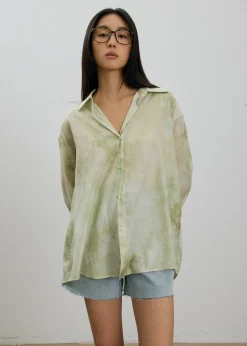 Love, Bonito Blouses & Shirts|Weekend*Oversized Abstract Collared Shirt
