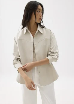 Love, Bonito Blouses & Shirts|Work Tops*Oversized Collared Shirt