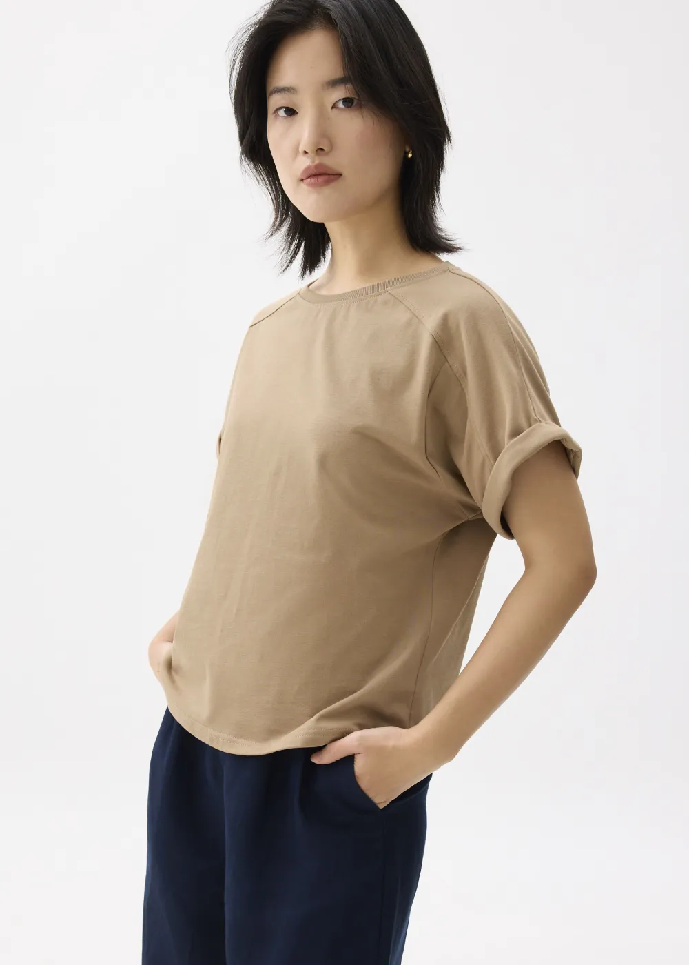 Love, Bonito Casual Tops|Weekend*Oversized Jersey Round Neck Tee