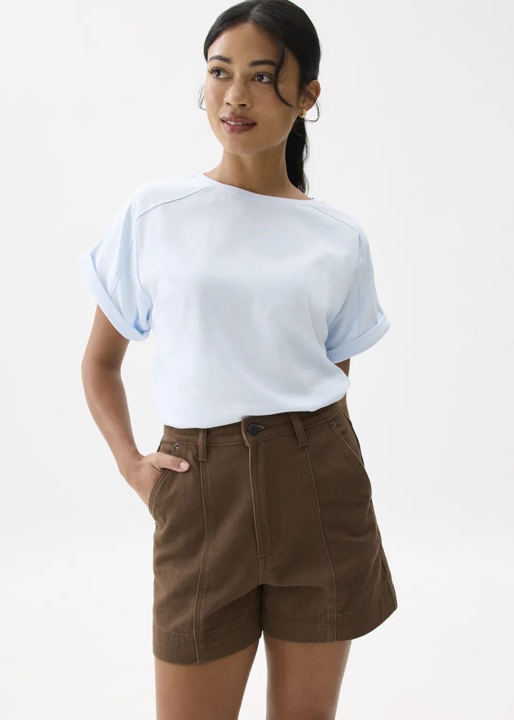 Love, Bonito Casual Tops|Weekend*Oversized Jersey Round Neck Tee