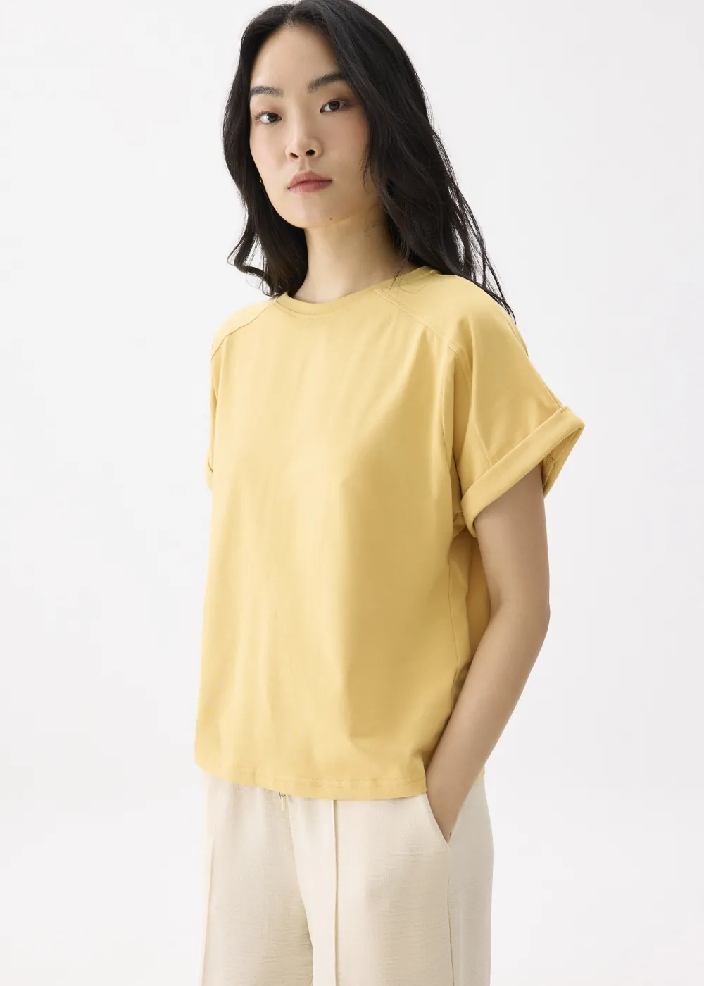 Love, Bonito Casual Tops|Weekend*Oversized Jersey Round Neck Tee
