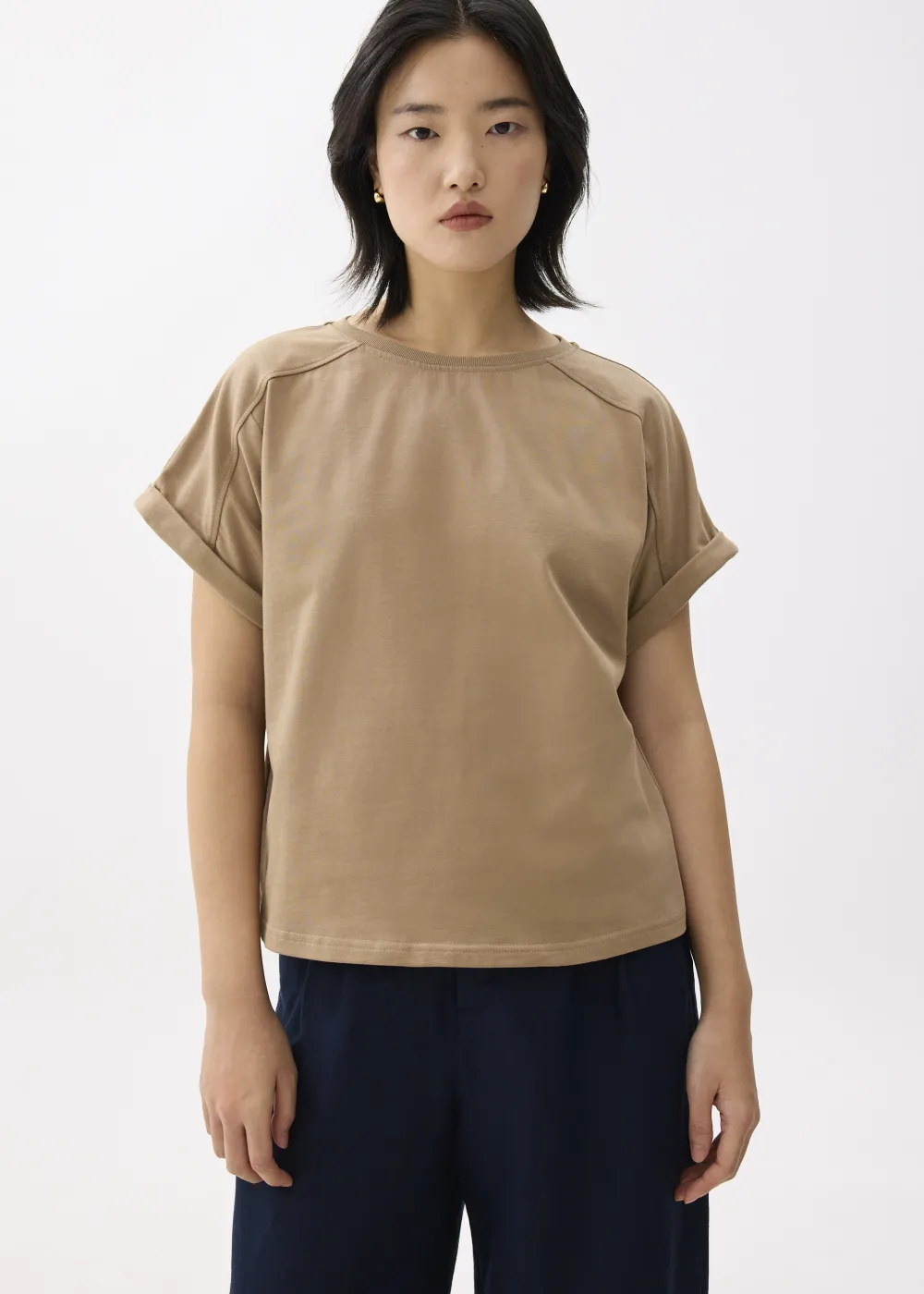 Love, Bonito Casual Tops|Weekend*Oversized Jersey Round Neck Tee