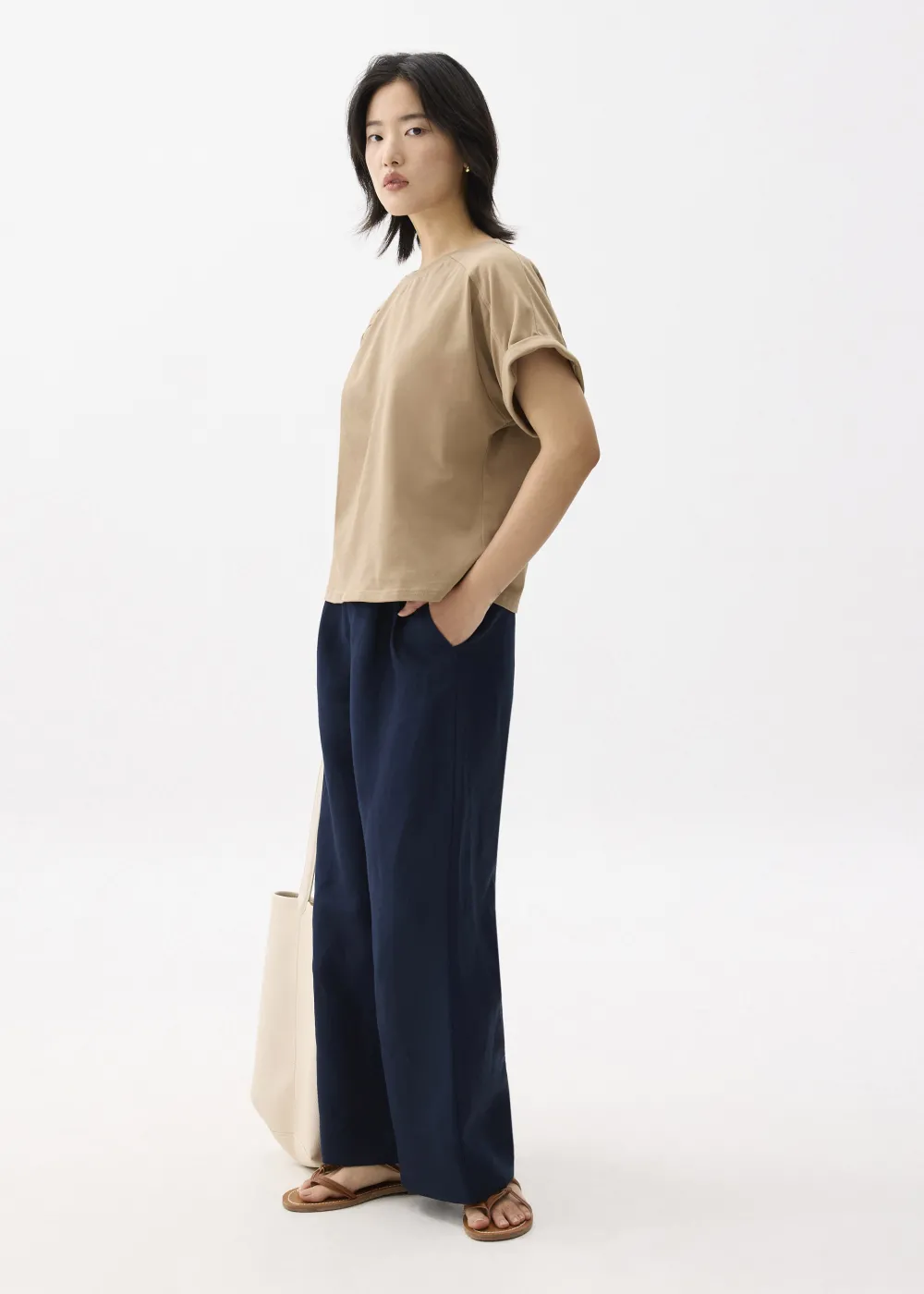 Love, Bonito Casual Tops|Weekend*Oversized Jersey Round Neck Tee