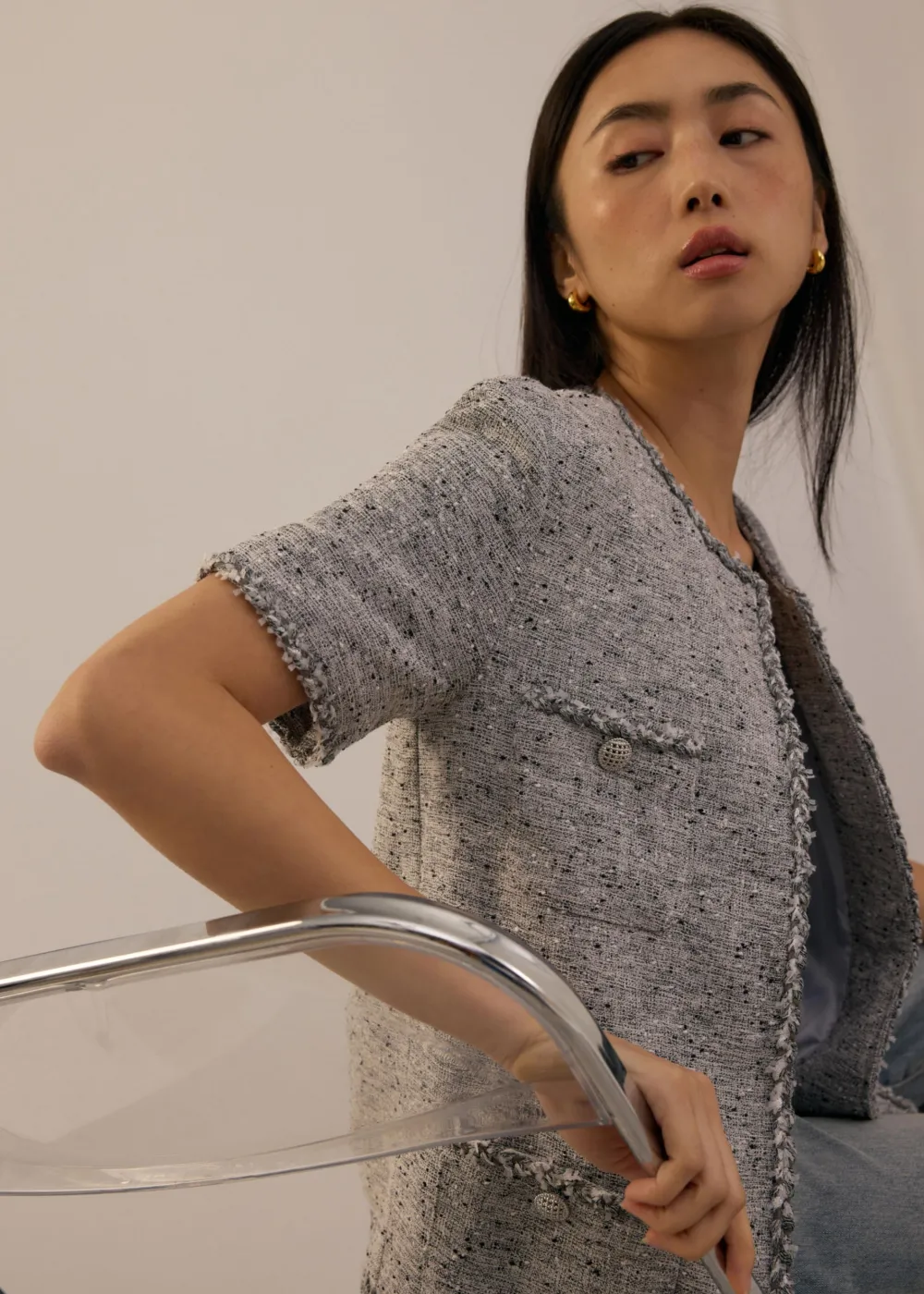 Love, Bonito Weekend|Blazers & Jackets*Oversized Tweed Jacket