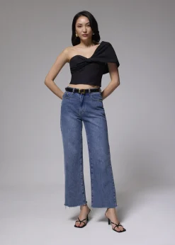 Love, Bonito Party Tops|Petite-Friendly*Padded Asymmetric Front Twist Top