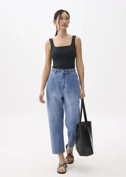 Love, Bonito Casual Tops|Casual*Padded Jersey Square Neck Top