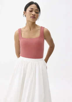 Love, Bonito Casual Tops|Casual*Padded Jersey Square Neck Top