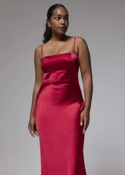 Love, Bonito Party & Occasions|Dresses*Padded Satin Column Maxi Dress