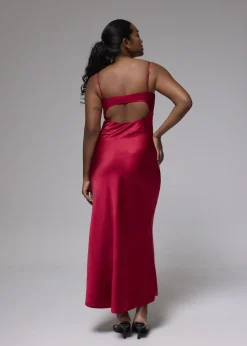 Love, Bonito Party & Occasions|Dresses*Padded Satin Column Maxi Dress