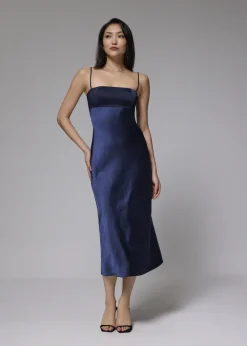 Love, Bonito Party & Occasions|Dresses*Padded Satin Column Maxi Dress