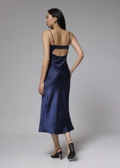 Love, Bonito Party & Occasions|Dresses*Padded Satin Column Maxi Dress