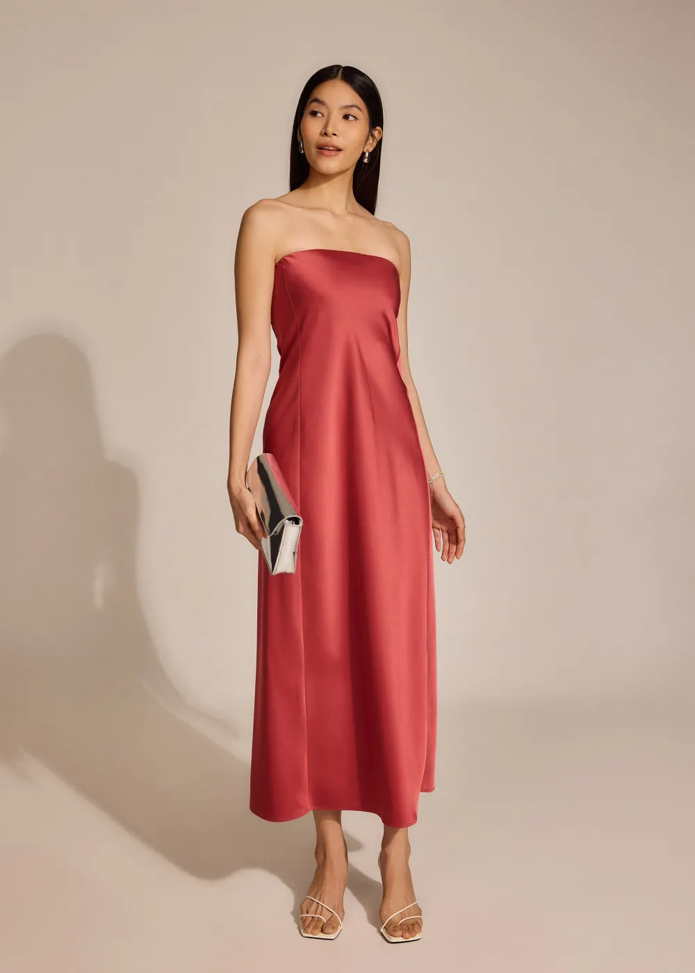 Love, Bonito Party Dresses|Party & Occasions*Padded Satin Tube Maxi Dress