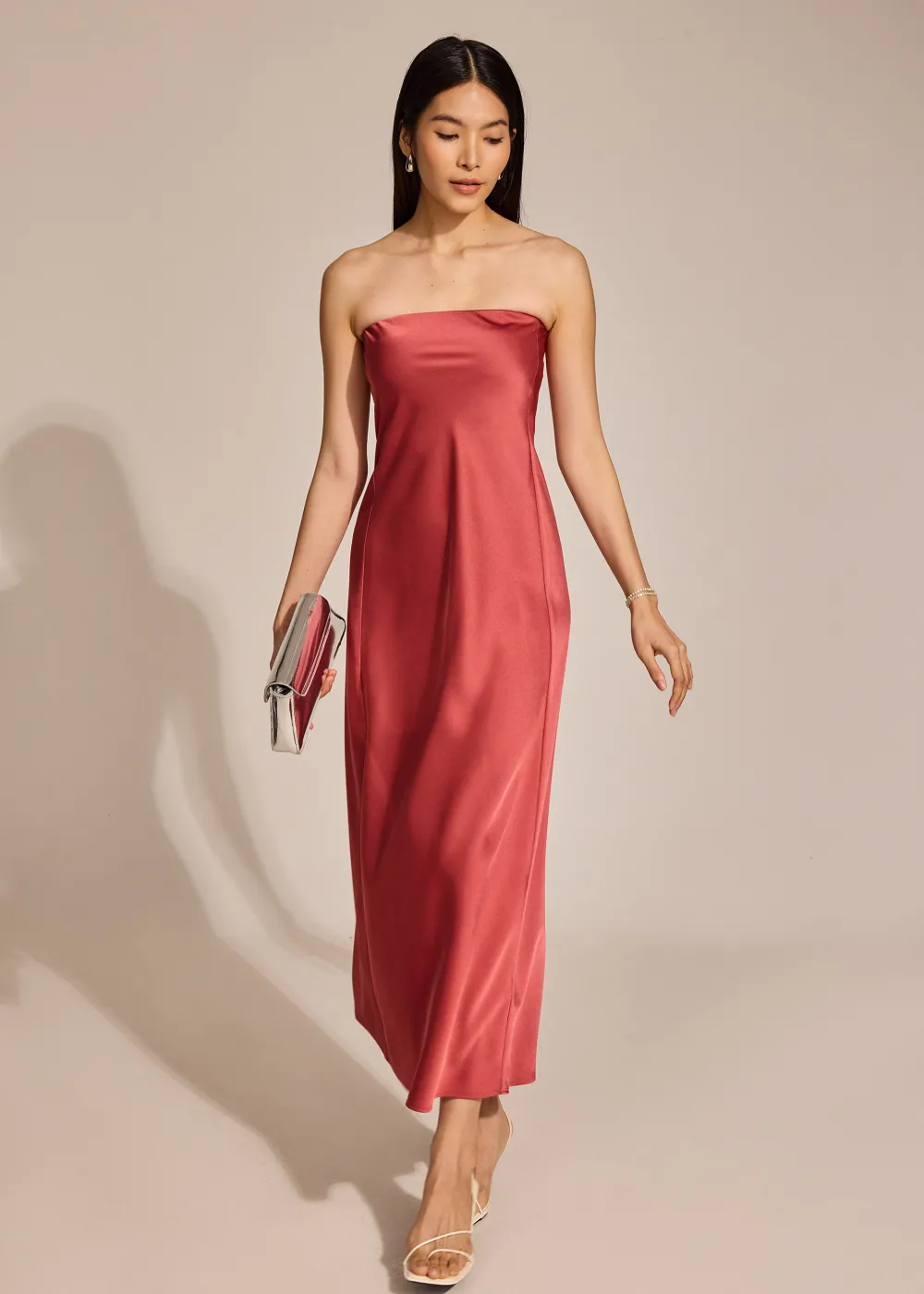 Love, Bonito Party Dresses|Party & Occasions*Padded Satin Tube Maxi Dress
