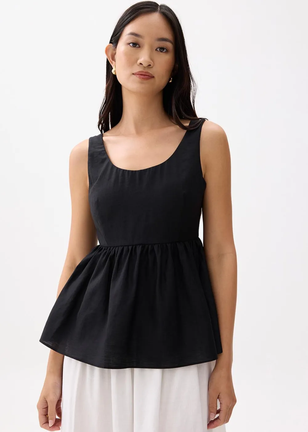 Love, Bonito Blouses & Shirts|Weekend*Padded Scoop Neck Peplum Top