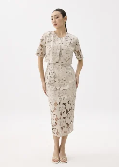 Love, Bonito Party Dresses|Party & Occasions*Padded Vegan Leather Lace Tube Midaxi Dress