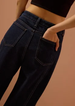 Love, Bonito Vacation*Parker Panelled Straight Leg Jeans