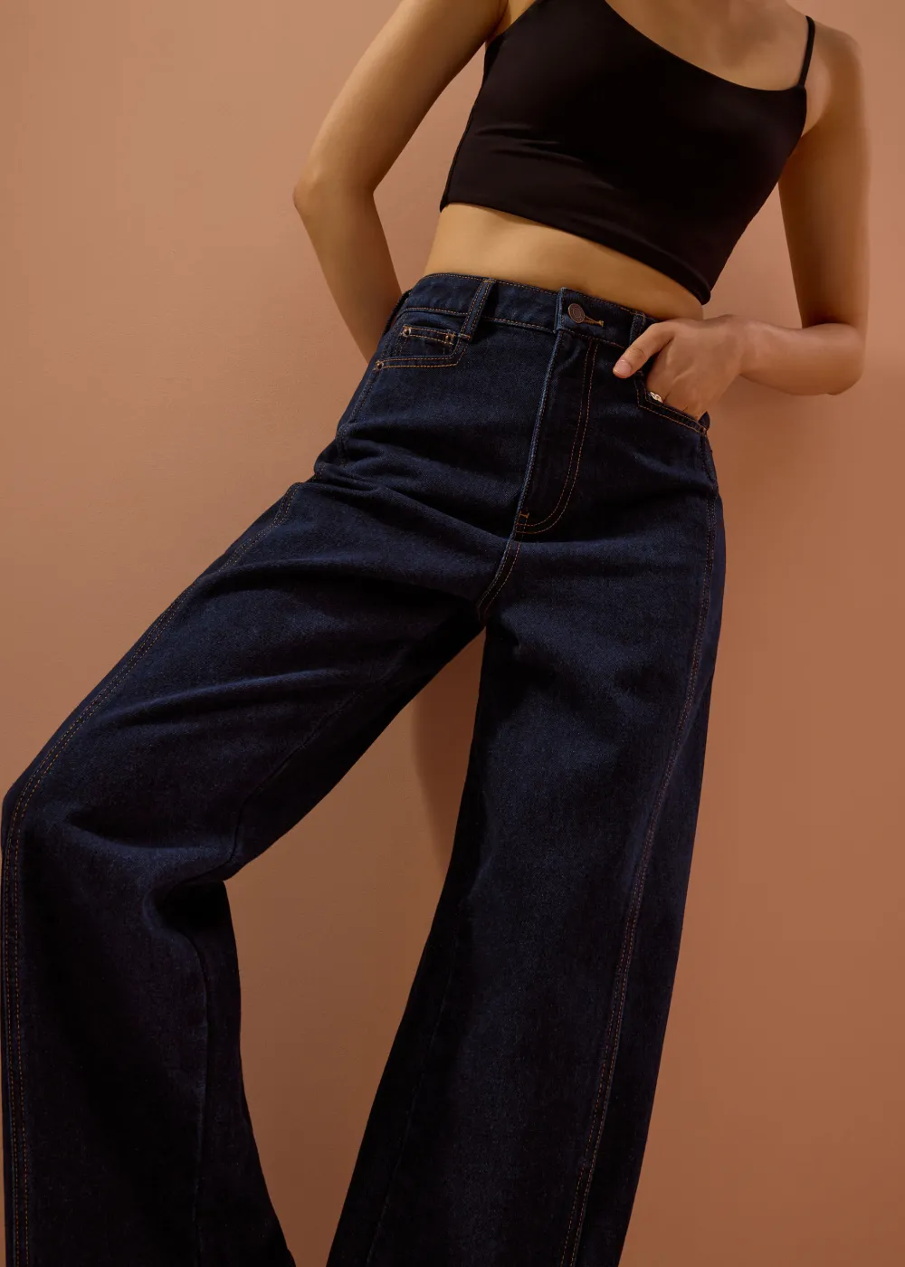 Love, Bonito Vacation*Parker Panelled Straight Leg Jeans