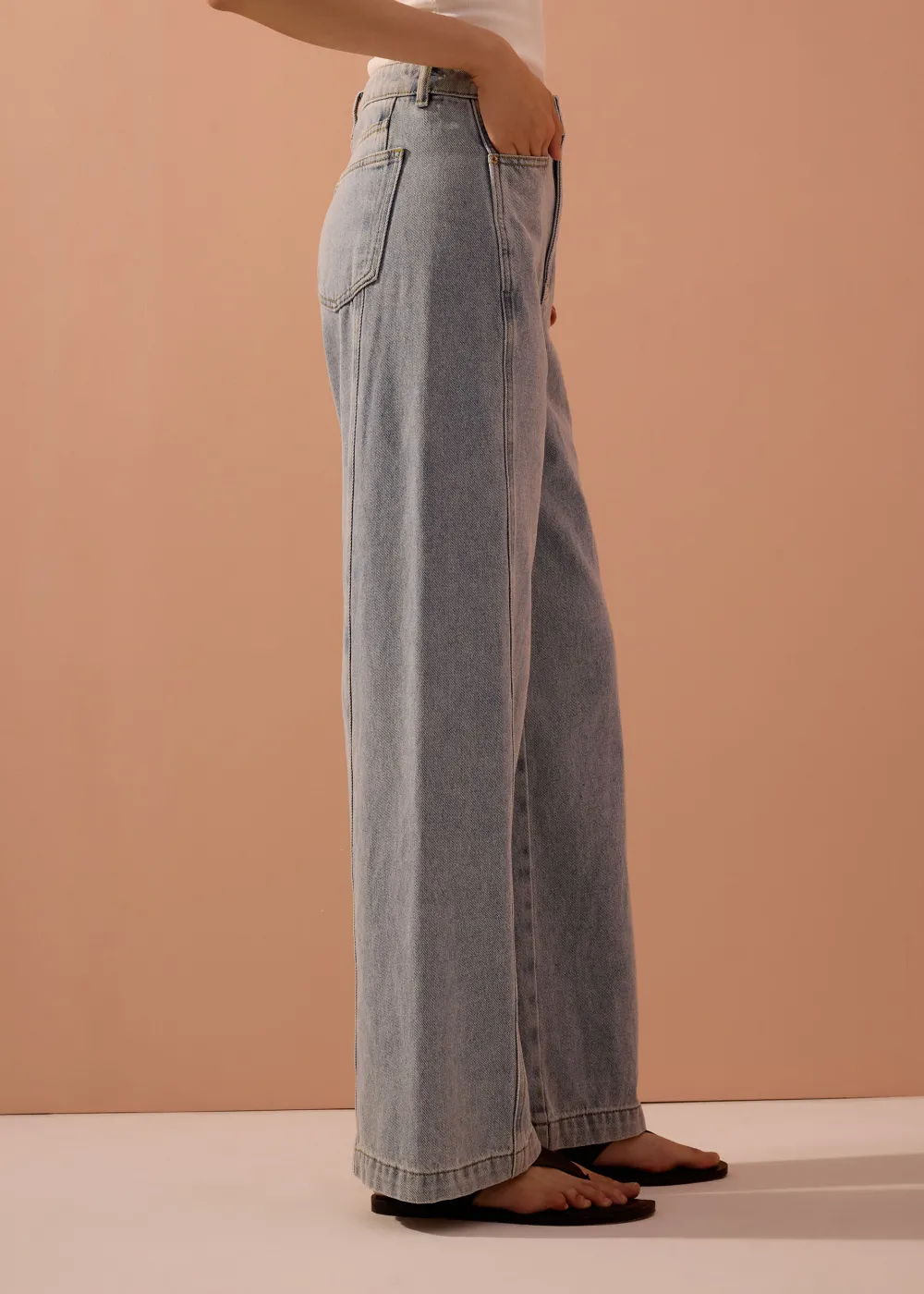 Love, Bonito Vacation*Parker Panelled Straight Leg Jeans