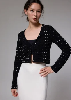 Love, Bonito Petite-Friendly|Party & Occasions*Pearl Embellished Crop Knit Cardigan