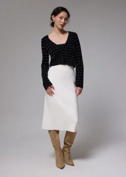 Love, Bonito Petite-Friendly|Party & Occasions*Pearl Embellished Crop Knit Cardigan