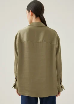 Love, Bonito Work Tops|Blouses & Shirts*Pennie Satin Cuffed Sleeve Shirt