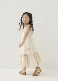 Kids Love, Bonito Weekend Dresses|Kidswear*Pepita Embroidered Trapeze Midaxi Dress in Rekindled Blooms