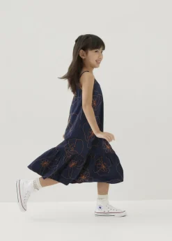 Kids Love, Bonito Weekend Dresses|Kidswear*Pepita Embroidered Trapeze Midaxi Dress in Rekindled Blooms