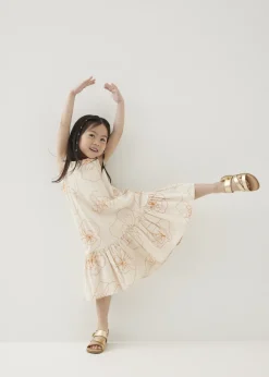 Kids Love, Bonito Weekend Dresses|Kidswear*Pepita Embroidered Trapeze Midaxi Dress in Rekindled Blooms