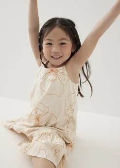 Kids Love, Bonito Weekend Dresses|Kidswear*Pepita Embroidered Trapeze Midaxi Dress in Rekindled Blooms