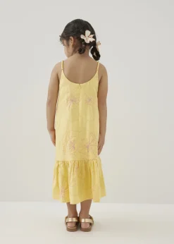 Kids Love, Bonito Weekend Dresses|Kidswear*Pepita Embroidered Trapeze Midaxi Dress in Rekindled Blooms