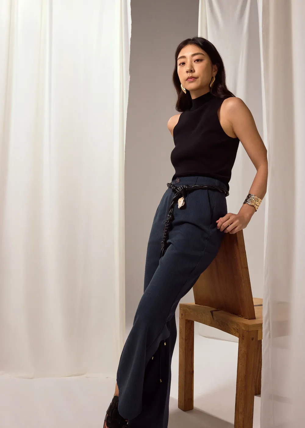 Love, Bonito Petite-Friendly|Work*PETITE Leggy™ Pvara Textured Flare Pants