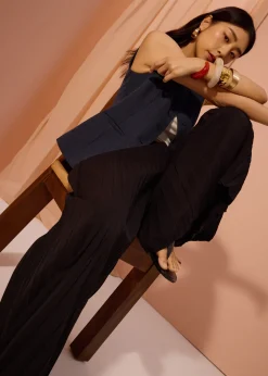 Love, Bonito Petite-Friendly|Party & Occasions*PETITE Leggy™ Wei Elastic Sunray Pleated Palazzo Pants