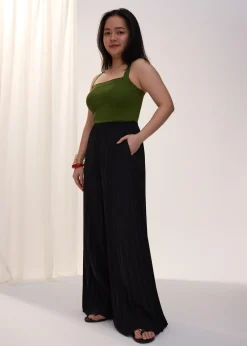 Love, Bonito Petite-Friendly|Party & Occasions*PETITE Leggy™ Wei Elastic Sunray Pleated Palazzo Pants