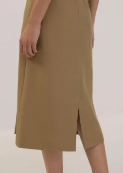 Love, Bonito Work|Skirts*Pleated High Waist Column Midi Skirt