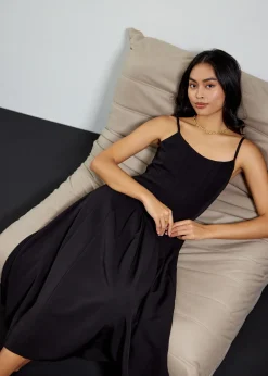 Love, Bonito Party Dresses|Party & Occasions*Pleated Scoop Neck Fit & Flare Midi Dress